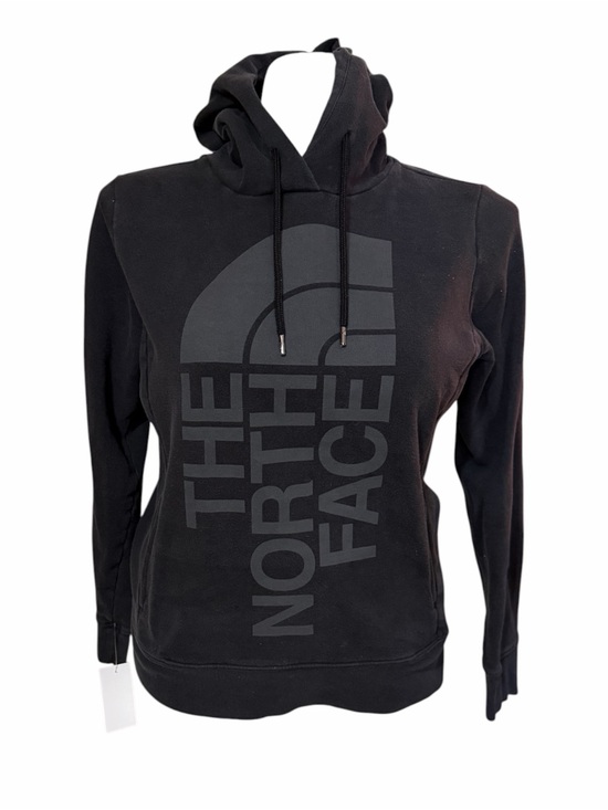 The North Face Tops - The North Face Black Pullover Hoodie with Vertical Logo